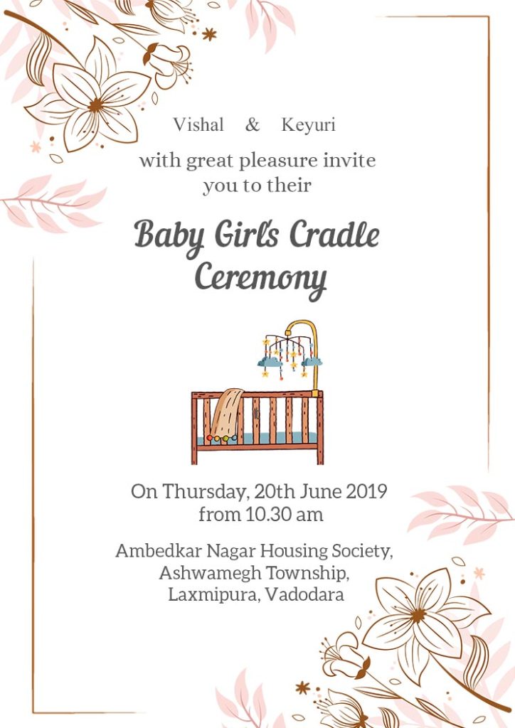 Cradle Ceremony Invite