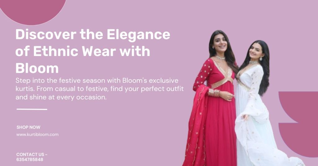 buy ethnic wear kurtis for women from Bloom