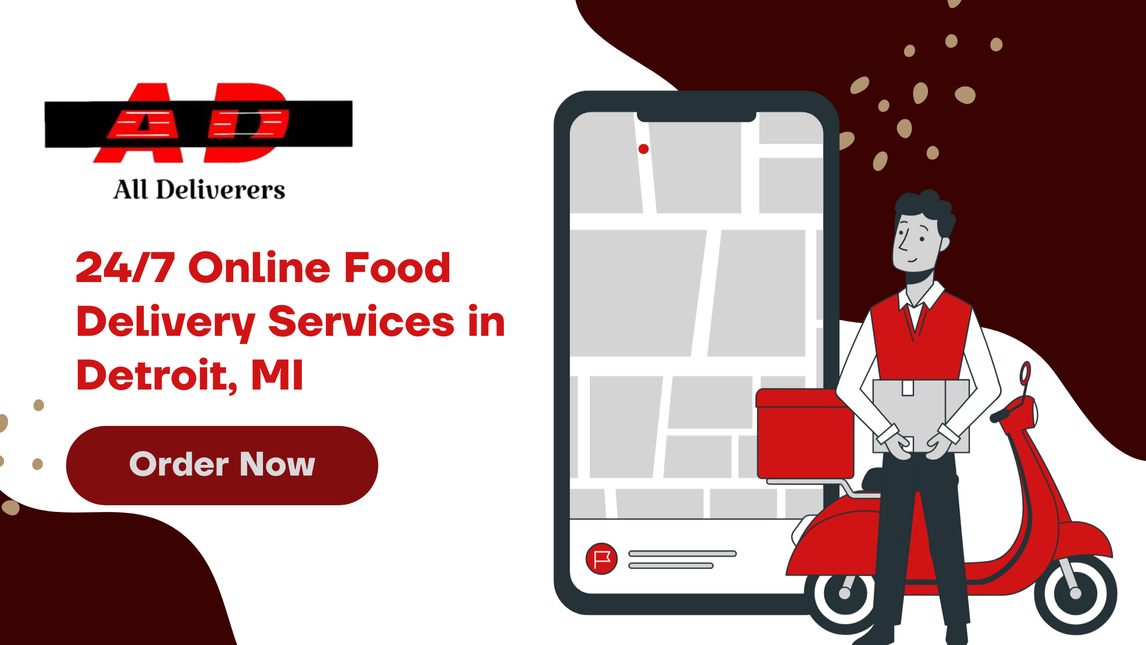 24/7 Online Food Delivery Services in Detroit, MI