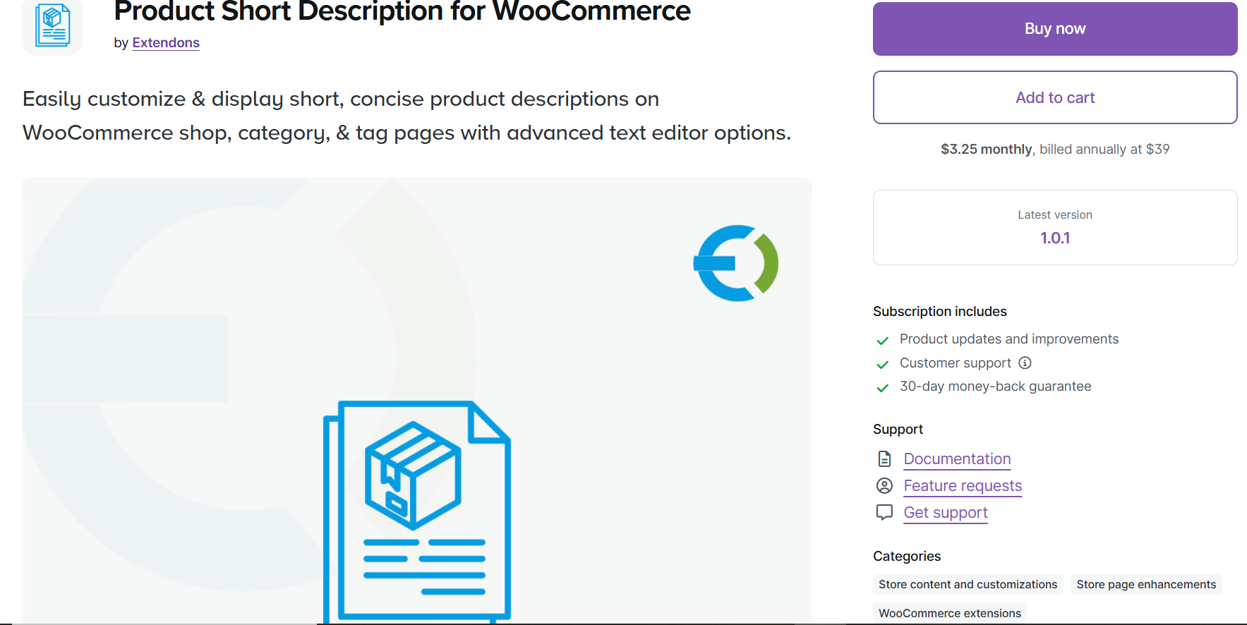 woocommerce product description