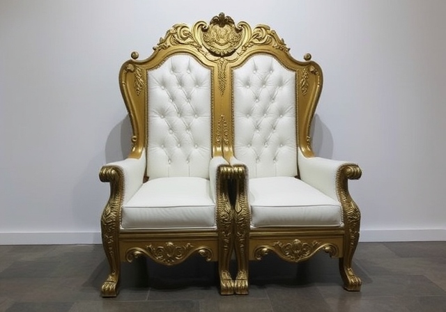 Double throne chair for sale