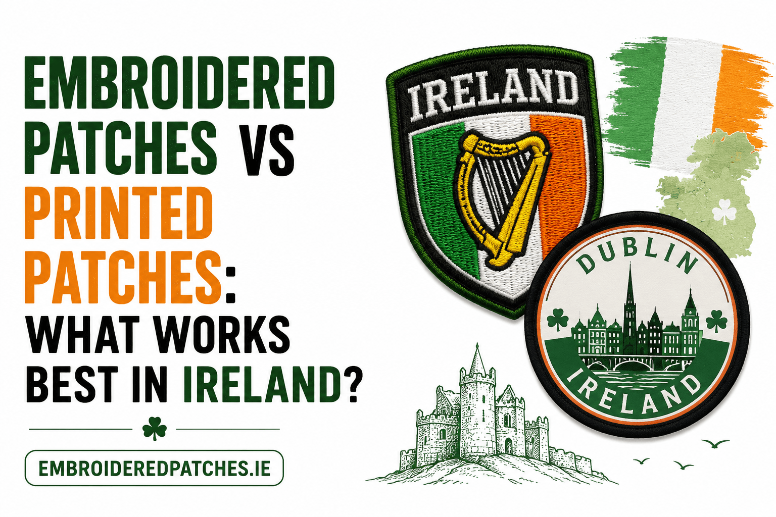 Embroidered Patches vs Printed Patches: What Works Best in Ireland?