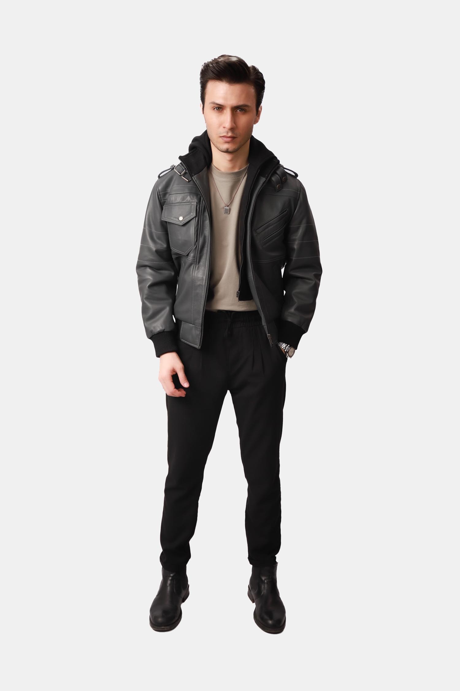 mens leather jacket