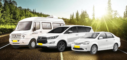 private car and driver in India.
